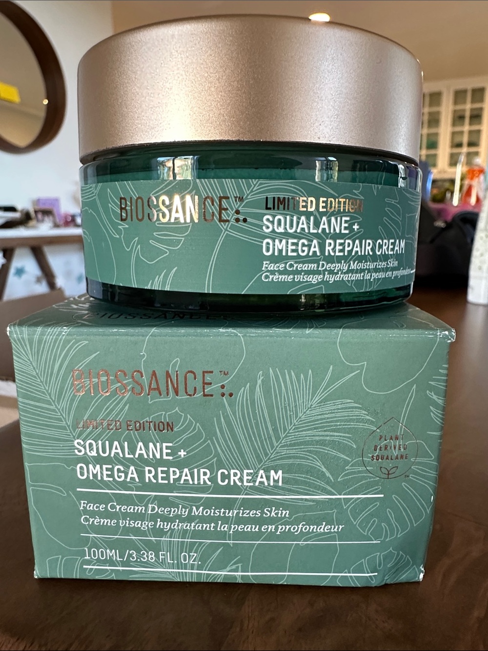 NIB Biossance Limited Edition Squalane + Omega Repair Cream 3.38 fl oz